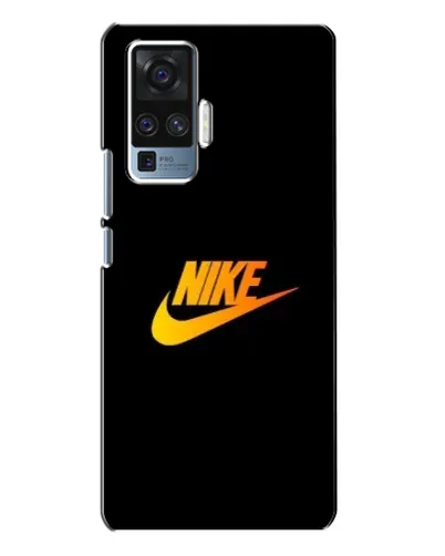 Чехол для Vivo X50 Pro с картинкой «Золотой логотип Nike»