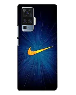 Чехол для Vivo X50 Pro с картинкой «Синий пульс Nike»