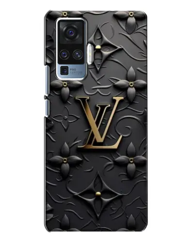 Чехол для Vivo X50 Pro с картинкой «Кожаная текстура LV»