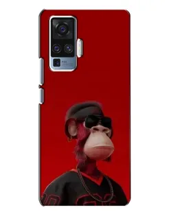 Чехол для Vivo X50 Pro с картинкой «Bored Ape в красном» Чехол для Vivo X50 Pro с картинкой «Bored Ape в красном»