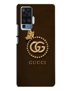 Чехол для Vivo X50 Pro с картинкой «Gucci — золотая бабочка»