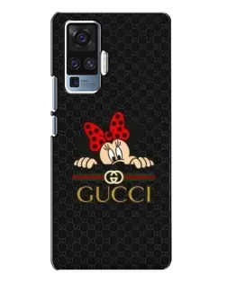 Чехол для Vivo X50 Pro с картинкой «Минни Маус Gucci — черный»
