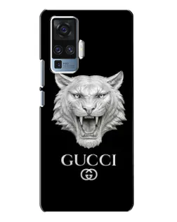 Чехол для Vivo X50 Pro с картинкой «Gucci — серебряный лев»