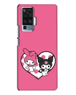 Чехол для Vivo X50 Pro с картинкой «Kuromi и My Melody» Чехол для Vivo X50 Pro с картинкой «Kuromi и My Melody»