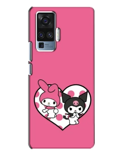 Чехол для Vivo X50 Pro с картинкой «Kuromi и My Melody»