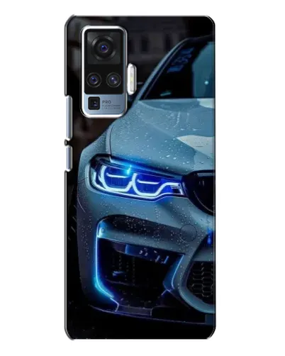 Чехол для Vivo X50 Pro с картинкой «Взгляд BMW с синими фарами» Чехол для Vivo X50 Pro с картинкой «Взгляд BMW с синими фарами»