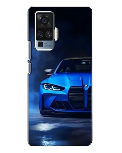 Чехол для Vivo X50 Pro с картинкой «Голубая BMW M4» Чехол для Vivo X50 Pro с картинкой «Голубая BMW M4»