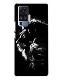 Чехол для Vivo X50 Pro с картинкой «BMW и лев»