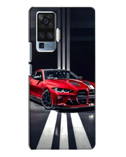 Чехол для Vivo X50 Pro с картинкой «Красная BMW на дороге» Чехол для Vivo X50 Pro с картинкой «Красная BMW на дороге»