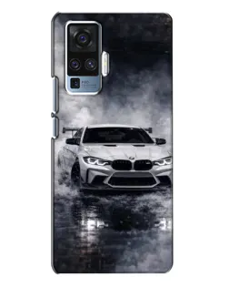 Чехол для Vivo X50 Pro с картинкой «BMW сквозь туман»