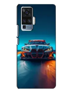 Чехол для Vivo X50 Pro с картинкой «BMW — огни неона»