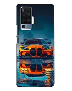 Чехол для Vivo X50 Pro с картинкой «BMW — золотая эмблема»