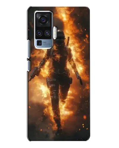 Чехол для Vivo X50 Pro с картинкой «BMW — скорость в дожде»