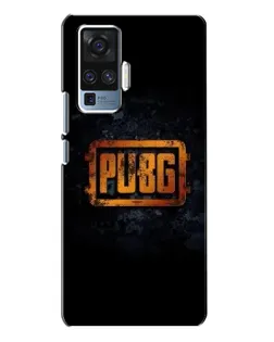 Чехол для Vivo X50 Pro с картинкой «PUBG — золотой логотип»