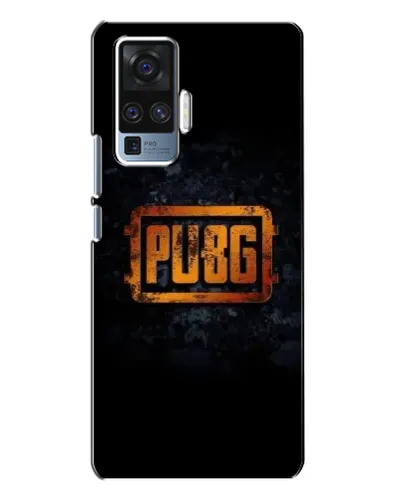 Чехол для Vivo X50 Pro с картинкой «PUBG — золотой логотип»