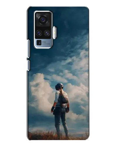 Чехол для Vivo X50 Pro с картинкой «Герой PUBG на скале»