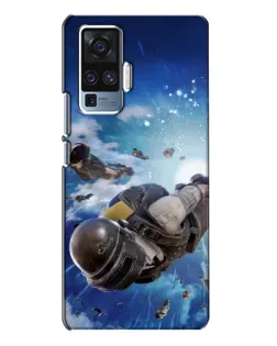 Чехол для Vivo X50 Pro с картинкой «Десант PUBG — прыжок»