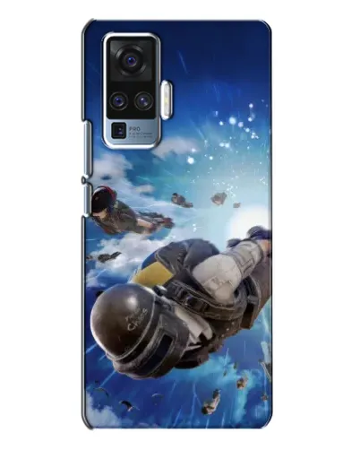 Чехол для Vivo X50 Pro с картинкой «Десант PUBG — прыжок»