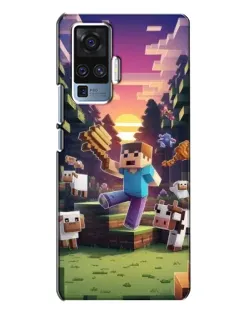 Чехол для Vivo X50 Pro с картинкой «Стив на ферме» Чехол для Vivo X50 Pro с картинкой «Стив на ферме»
