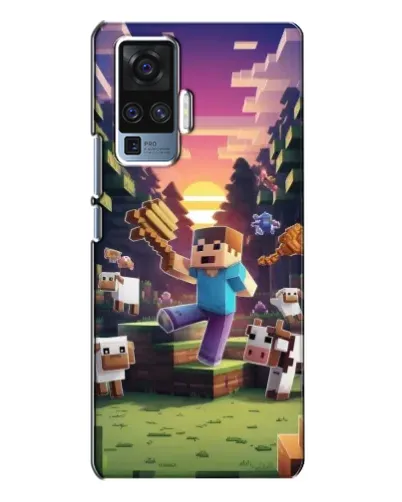 Чехол для Vivo X50 Pro с картинкой «Стив на ферме» Чехол для Vivo X50 Pro с картинкой «Стив на ферме»