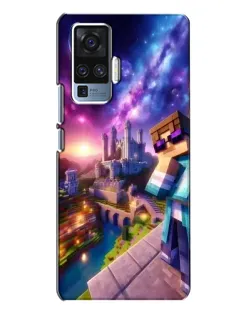 Чехол для Vivo X50 Pro с картинкой «Стив и космос»