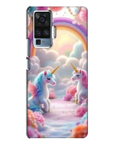 Чехол для Vivo X50 Pro с картинкой «Радуга и единороги» Чехол для Vivo X50 Pro с картинкой «Радуга и единороги»