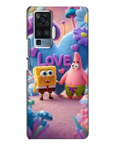 Чехол для Vivo X50 Pro с картинкой «Губка Боб Патрик»