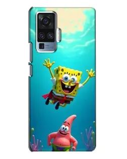 Чехол для Vivo X50 Pro с картинкой «Спанч Боб под водой»