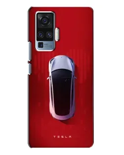 Чехол для Vivo X50 Pro с картинкой «Tesla Top View»