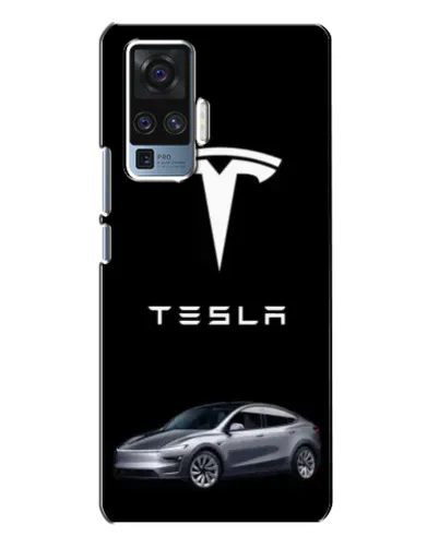 Чехол для Vivo X50 Pro с картинкой «Tesla Model Y»