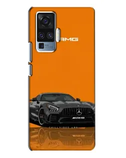 Чехол для Vivo X50 Pro с картинкой «Оранжевый Mercedes AMG»