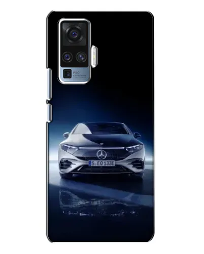 Чехол для Vivo X50 Pro с картинкой «Ночной Mercedes EQ»
