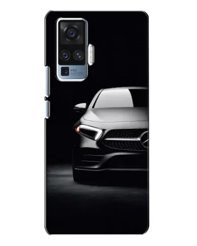 Чехол для Vivo X50 Pro с картинкой «Свет фар Mercedes»