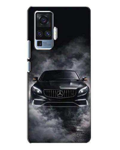 Чехол для Vivo X50 Pro с картинкой «Mercedes в дыму»
