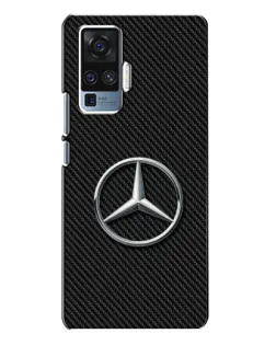 Чохол для Vivo X50 Pro з картинкою «Карбоновий Mercedes стиль»