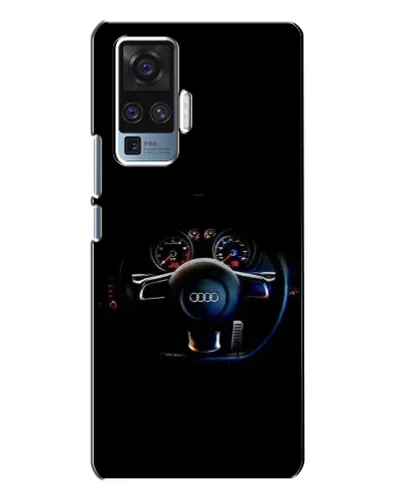 Чехол для Vivo X50 Pro с картинкой «Салон Audi — руль»