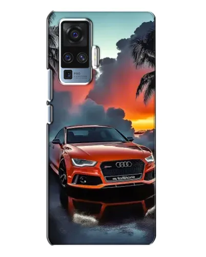 Чехол для Vivo X50 Pro с картинкой «Audi — закат»