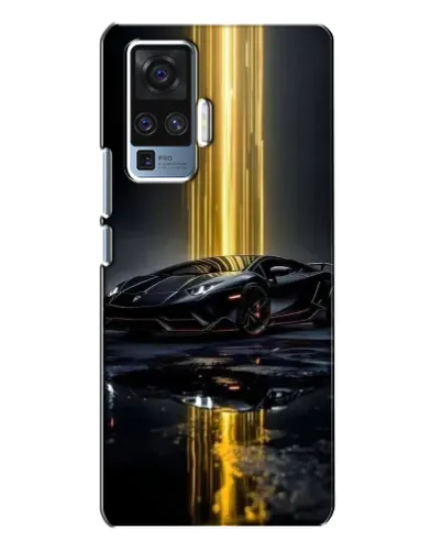 Чехол для Vivo X50 Pro с картинкой «Ночной Lamborghini драйв»