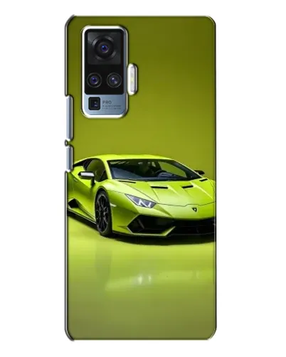 Чехол для Vivo X50 Pro с картинкой «Салатовый Lamborghini Huracan»