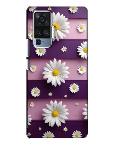 Чехол для Vivo X50 Pro с картинкой «Ромашки на фиолетовом» Чехол для Vivo X50 Pro с картинкой «Ромашки на фиолетовом»