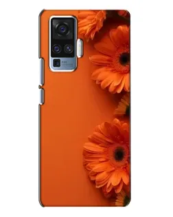 Чехол для Vivo X50 Pro с картинкой «Оранжевые герберы»