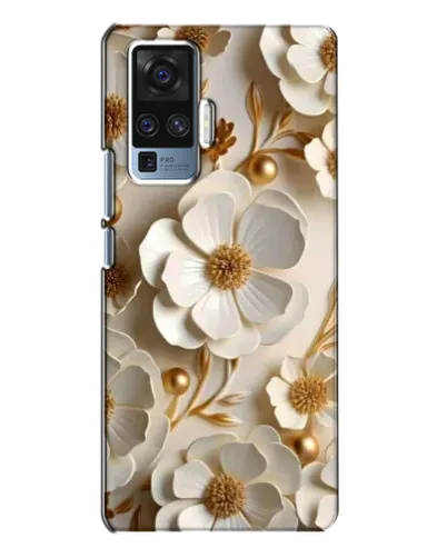 Чехол для Vivo X50 Pro с картинкой «Белие бумажние цвети» Чехол для Vivo X50 Pro с картинкой «Белие бумажние цвети»