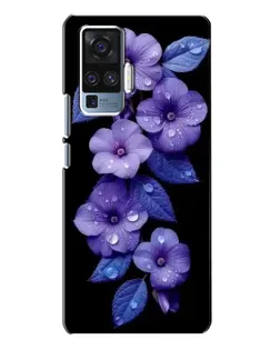 Чехол для Vivo X50 Pro с картинкой «Фиолетовые цветы с росою» Чехол для Vivo X50 Pro с картинкой «Фиолетовые цветы с росою»