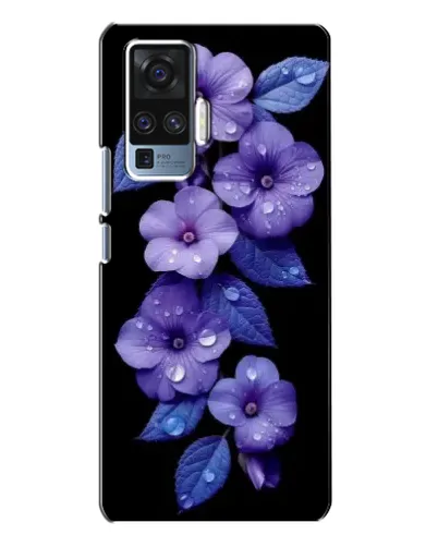 Чехол для Vivo X50 Pro с картинкой «Фиолетовые цветы с росою» Чехол для Vivo X50 Pro с картинкой «Фиолетовые цветы с росою»