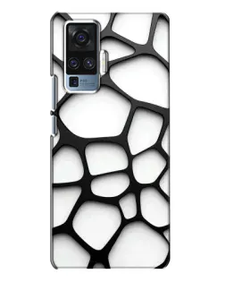 Чехол для Vivo X50 Pro с картинкой «Белая объемная сетка» Чехол для Vivo X50 Pro с картинкой «Белая объемная сетка»