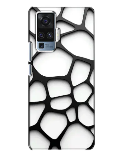 Чехол для Vivo X50 Pro с картинкой «Белая объемная сетка» Чехол для Vivo X50 Pro с картинкой «Белая объемная сетка»