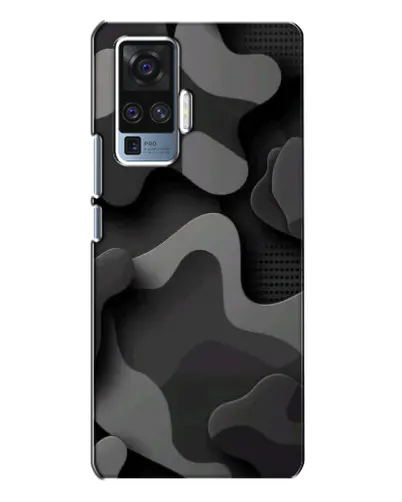 Чехол для Vivo X50 Pro с картинкой «Темный абстрактный камуфляж» Чехол для Vivo X50 Pro с картинкой «Темный абстрактный камуфляж»