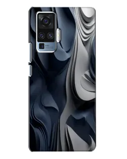 Чехол для Vivo X50 Pro с картинкой «Объемные синие складки» Чехол для Vivo X50 Pro с картинкой «Объемные синие складки»