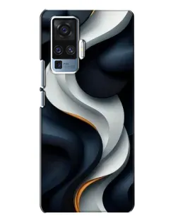 Чехол для Vivo X50 Pro с картинкой «Объемные черно-белые ленты» Чехол для Vivo X50 Pro с картинкой «Объемные черно-белые ленты»