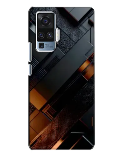 Чехол для Vivo X50 Pro с картинкой «Черные геометрические блоки» Чехол для Vivo X50 Pro с картинкой «Черные геометрические блоки»
